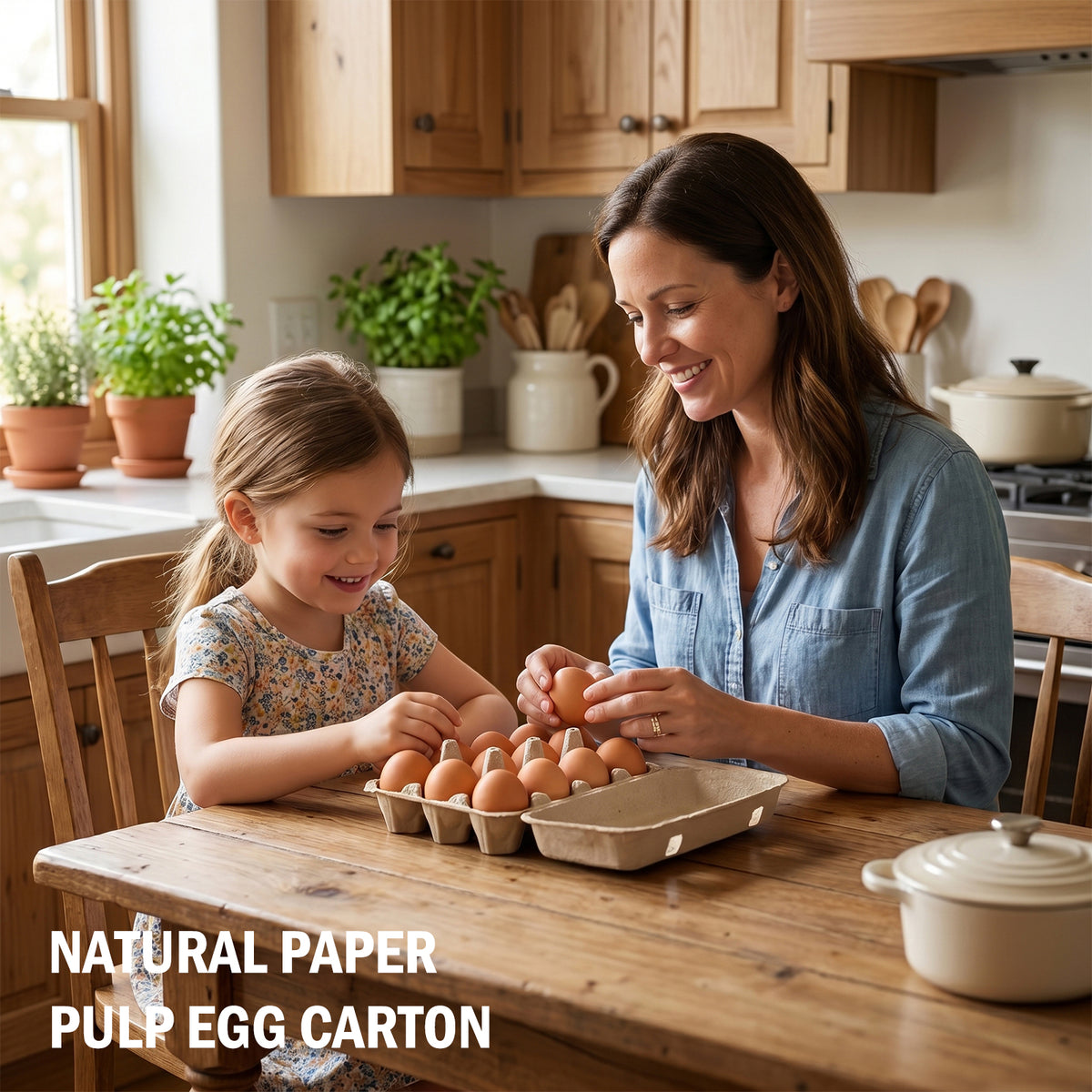 30 Pcs Blank Pulp Egg Cartons, 3×4 Size 12 Grid Pulp Egg Trays, Sturdy Molded Pulp Packaging for Farm Fresh Free-Range Imported Eggs