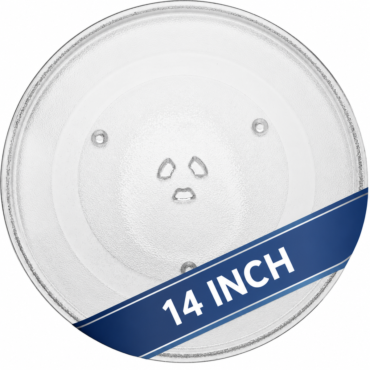 14" Microwave Plate Replacement, Glass Microwave Turntable Tray, Compatible with GE WB49X10063, Rotating Spinning Dish for Even Cooking and Reheating, Exact Fit Replacement Oven Plate
