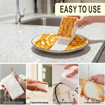 2X Density Magic Cleaning Sponges (20-Pack) – Extra Thick, Non-Scratch Eraser Pads | Exclusive Card Offer