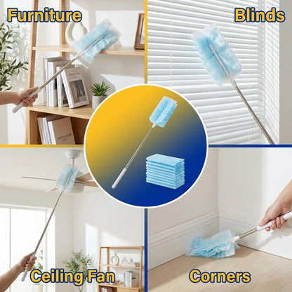 Refynest 60 Disposable Duster Refills with 43-Inch Handle