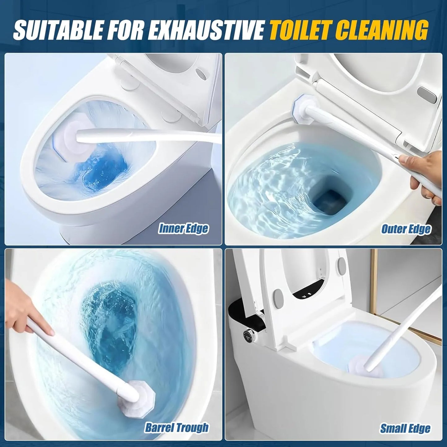 Refynest 50PC Toilet Wand Refills for Hygienic Toilet Cleaning——Gift Card Deals