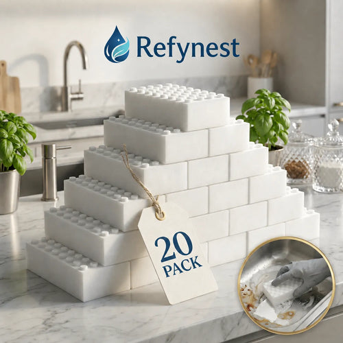 Refynest 2X Density Magic Cleaning Sponges for Kitchen & Bathroom