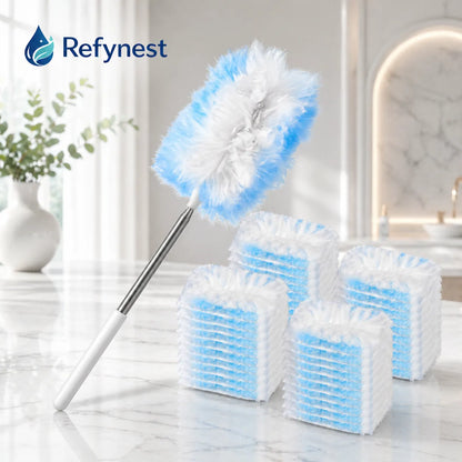 Refynest 60 Disposable Duster Refills with 43-Inch Handle