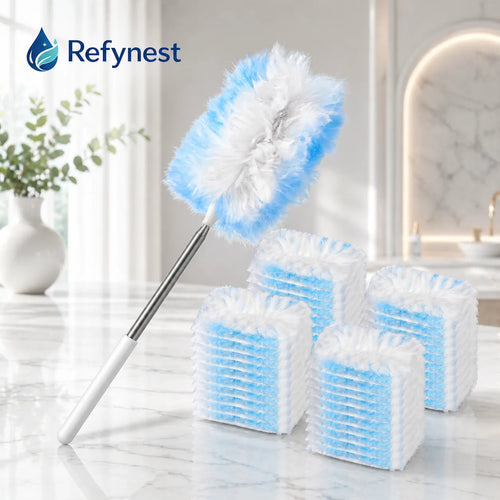 Refynest 60 Disposable Duster Refills with 43-Inch Handle
