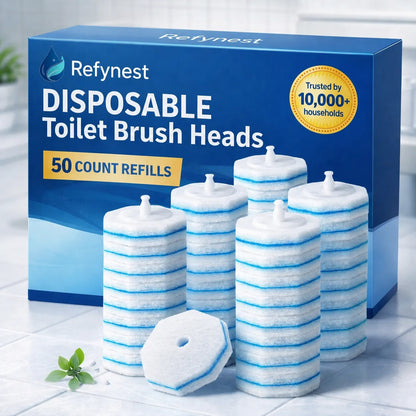 Refynest 50PC Toilet Wand Refills  | Exclusive Card Deal