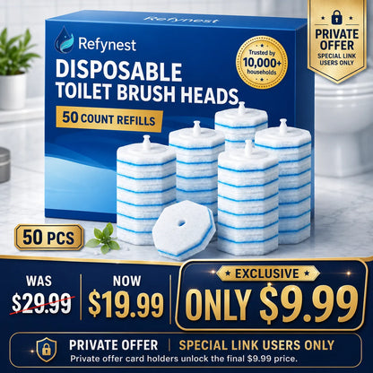 Refynest Toilet Wand Refills Value Pack | Affordable Disposable Toilet Cleaning Refills