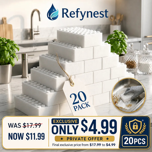 Refynest 2X Density Magic Cleaning Sponges | Exclusive Card Offer – 58% OFF