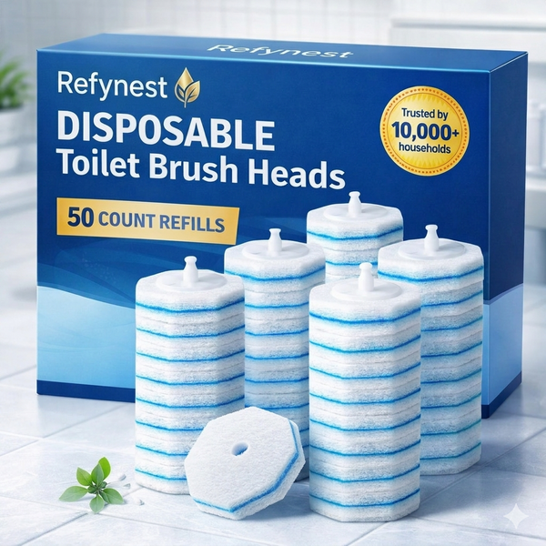 50PC Toilet Wand Refills – Disposable Replacement Heads | 50% OFF Exclusive Card Deal